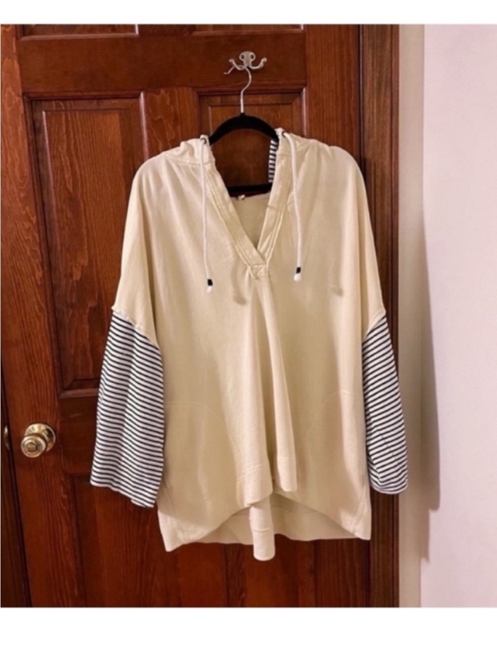 FREE PEOPLE Sailor Sweatshirt Lemonilla Combo Oversized Knit Top NWOT Size XS